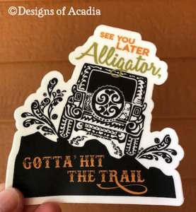 Sticker - "See You Later Alligator - Jeep Tribal Tattoo