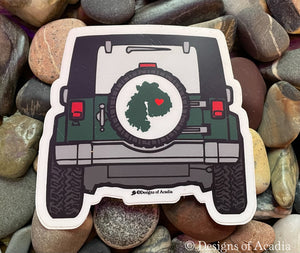 Sticker - Jeep MDI Love - Green