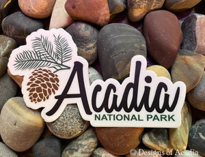 Sticker - Acadia Pinecone