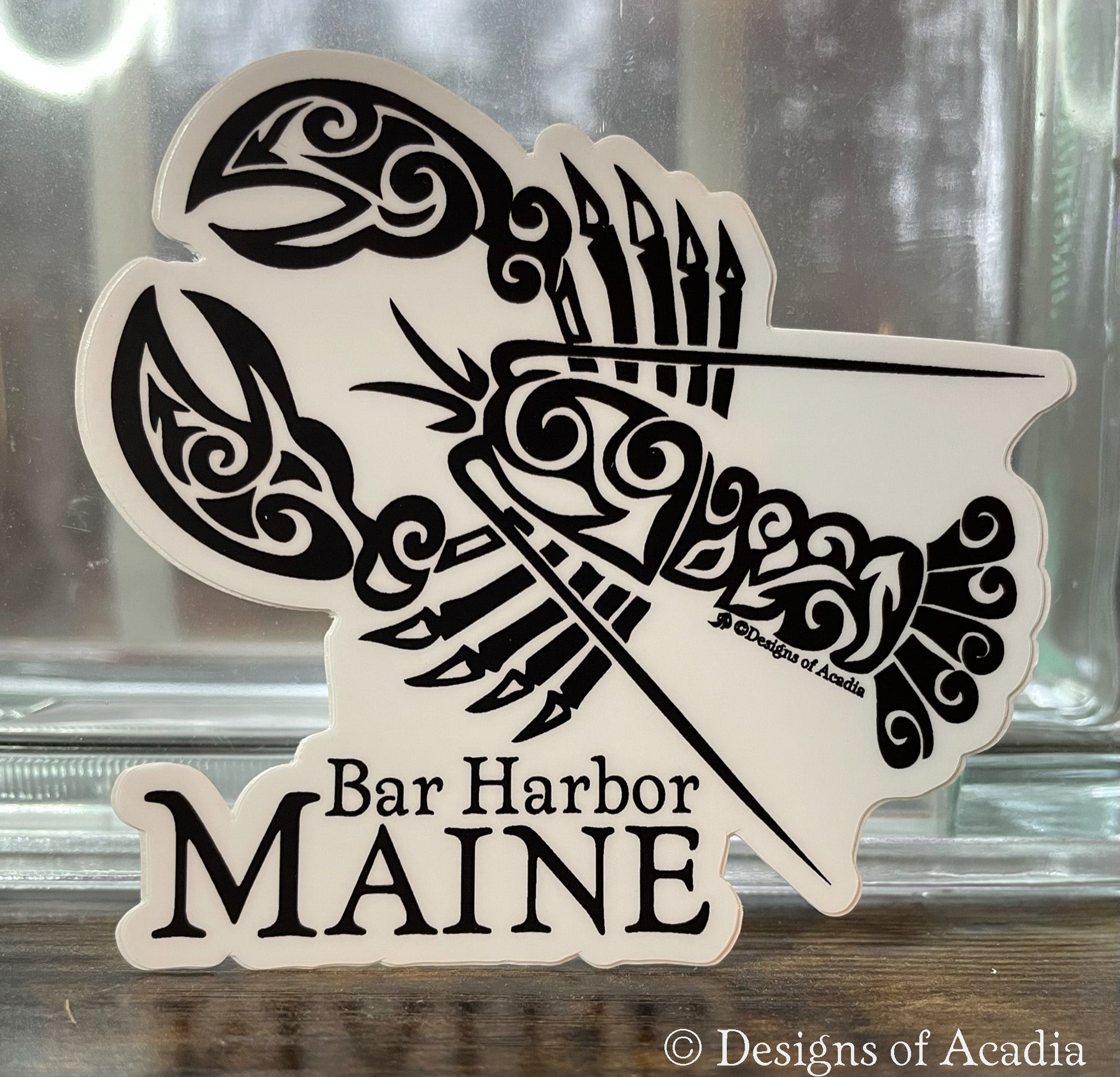 Sticker - Lobster Tribal - Bar Harbor, MAINE