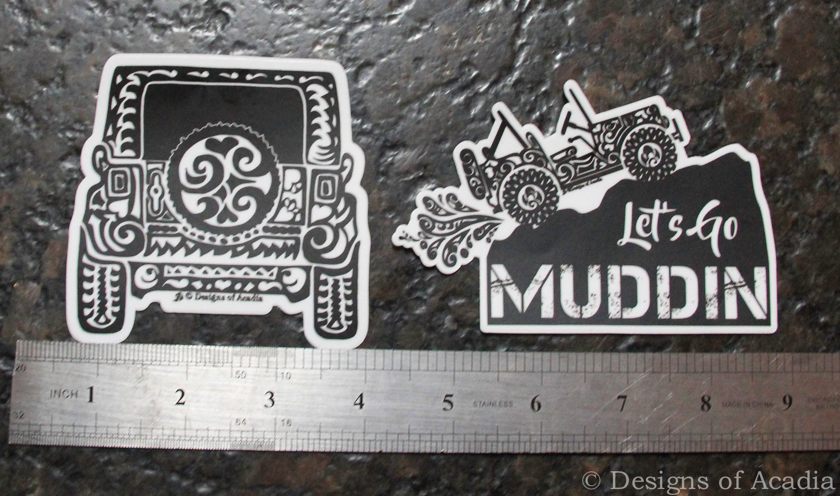 Sticker - JEEP - Rearview Tribal Tattoo
